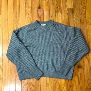 Cropped Grey Sweater